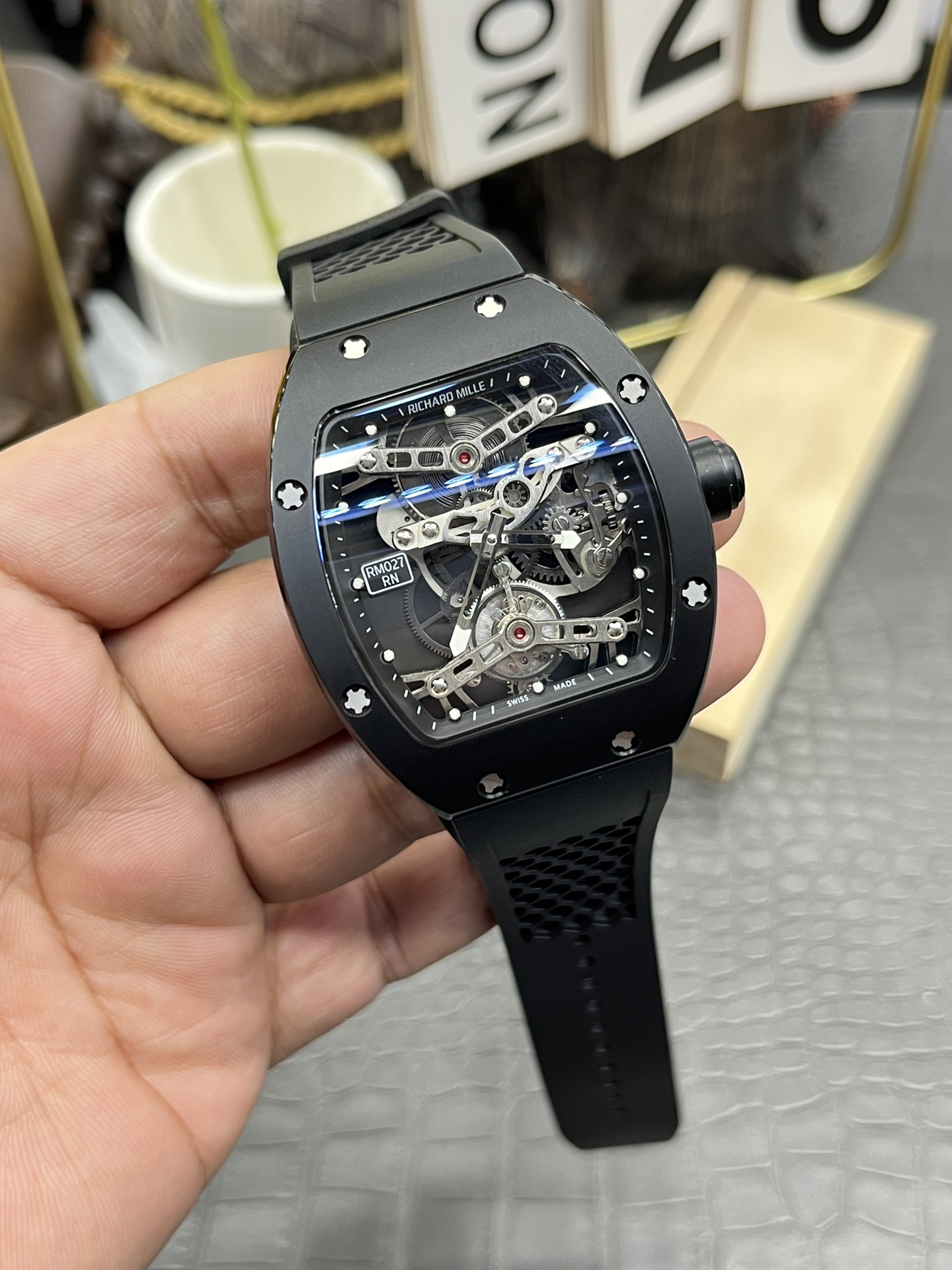 リシャール ミル「Richard Mille」RM 027-RN フライバック クロノグラフ メンズウォッチ
