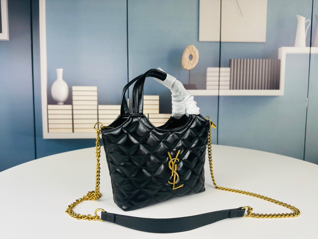 サンローラン「Saint Laurent」‌ PANIER レザー トートバッグ