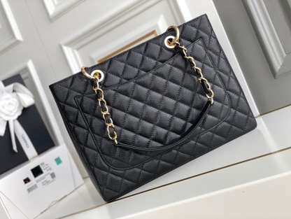 シャネル「Chanel」キャビアレザー トートバッグ レディース ショルダーバッグ