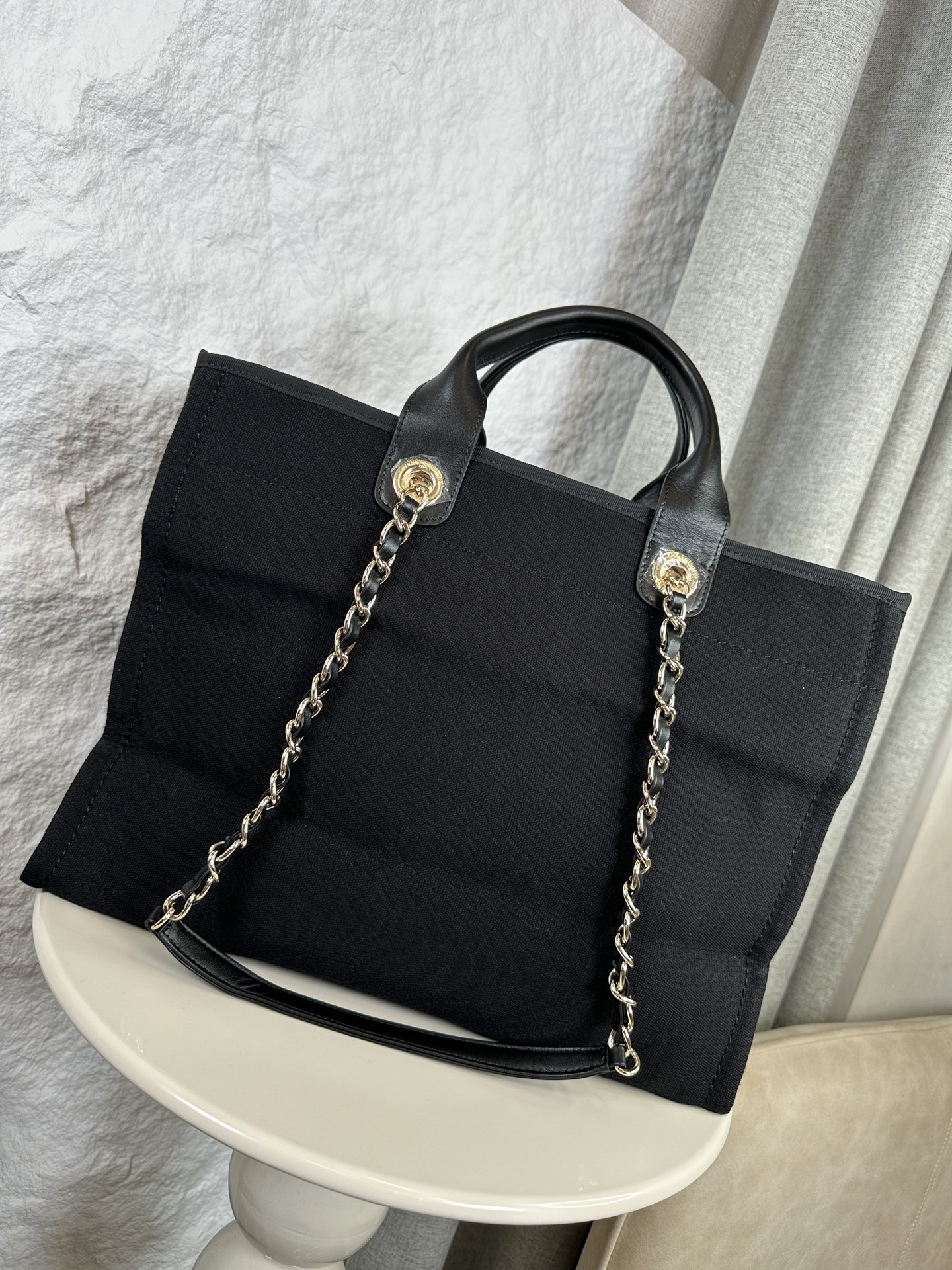 シャネル「Chanel」デニム＆キャンバス マミーバッグ ビーチトート レディース ラージショッピングバッグ