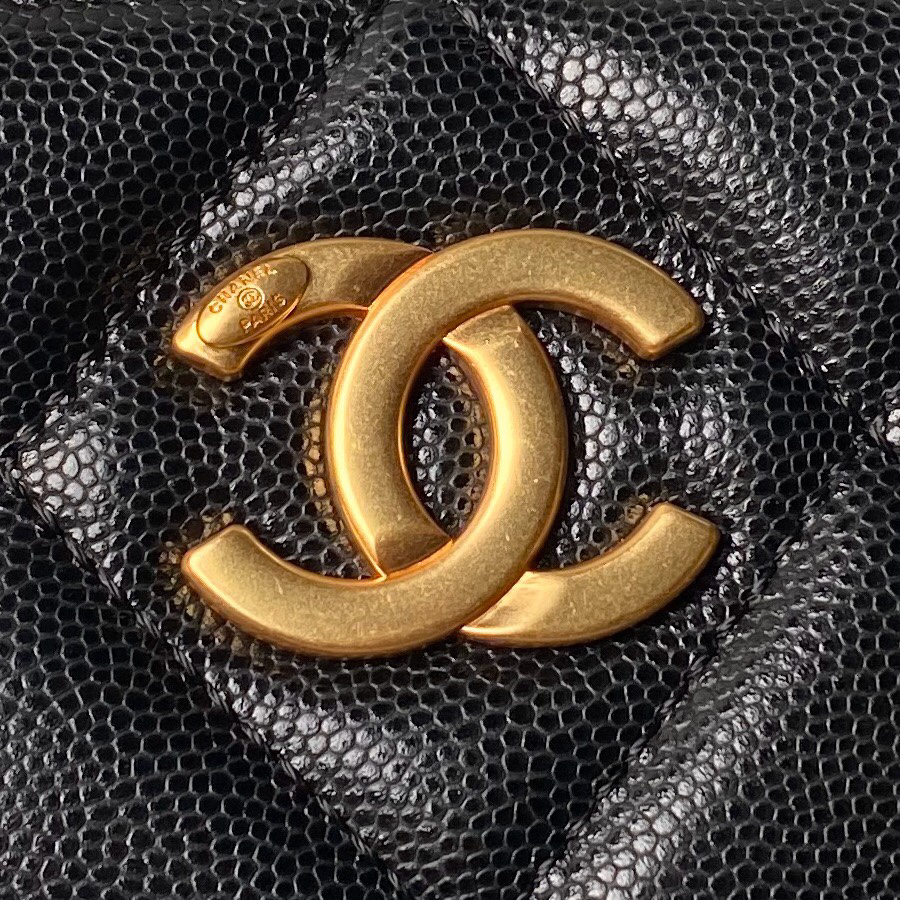 シャネル「Chanel」キャビアレザー チェーン トートバッグ レディース ショルダーバッグ