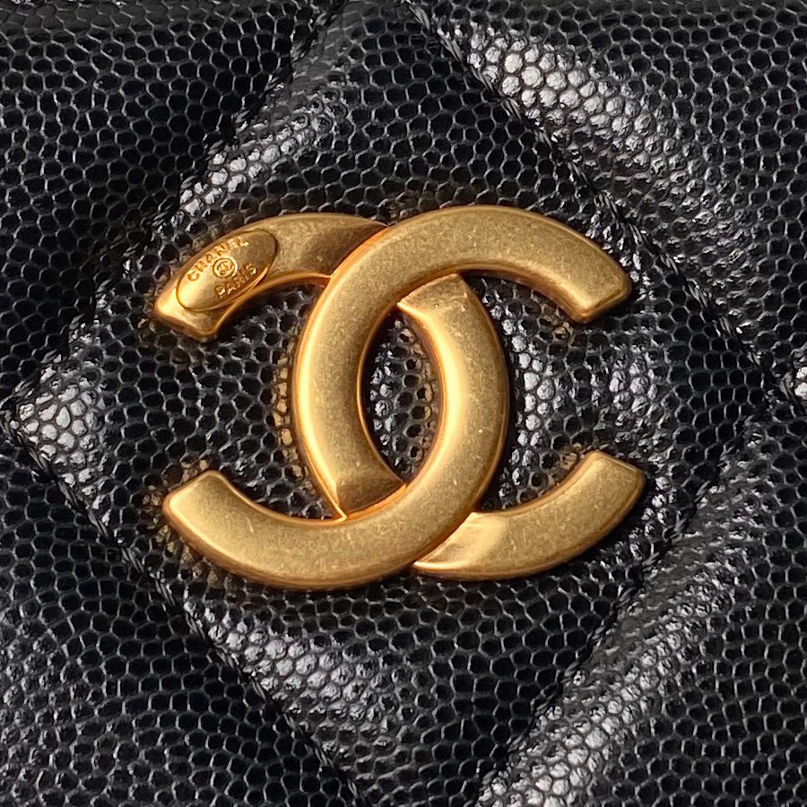 シャネル「Chanel」キャビアレザー チェーン トートバッグ レディース ショルダーバッグ
