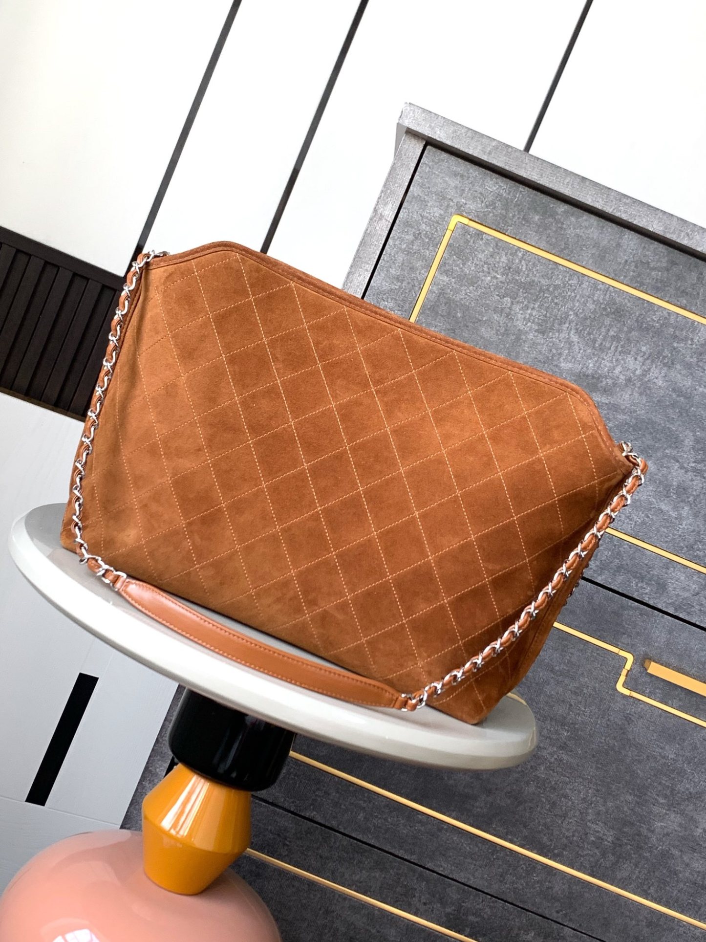 シャネル「Chanel」マットキャビアレザー トートバッグ レディース ラージショッピングバッグ