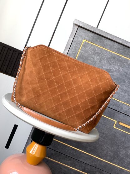 シャネル「Chanel」マットキャビアレザー トートバッグ レディース ラージショッピングバッグ