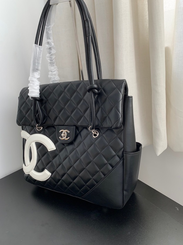 シャネル「Chanel」ヴィンテージ カンボン ショルダーバッグ レディース ラージサイズ