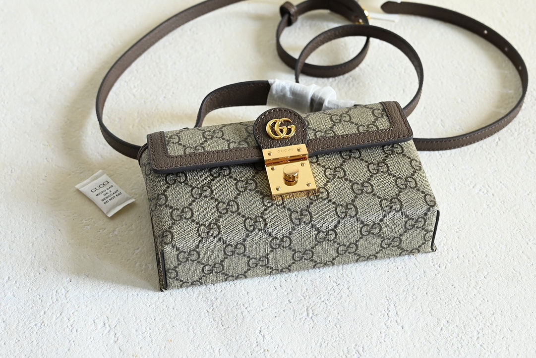 グッチ「Gucci」キャンバス ロックショルダーバッグ