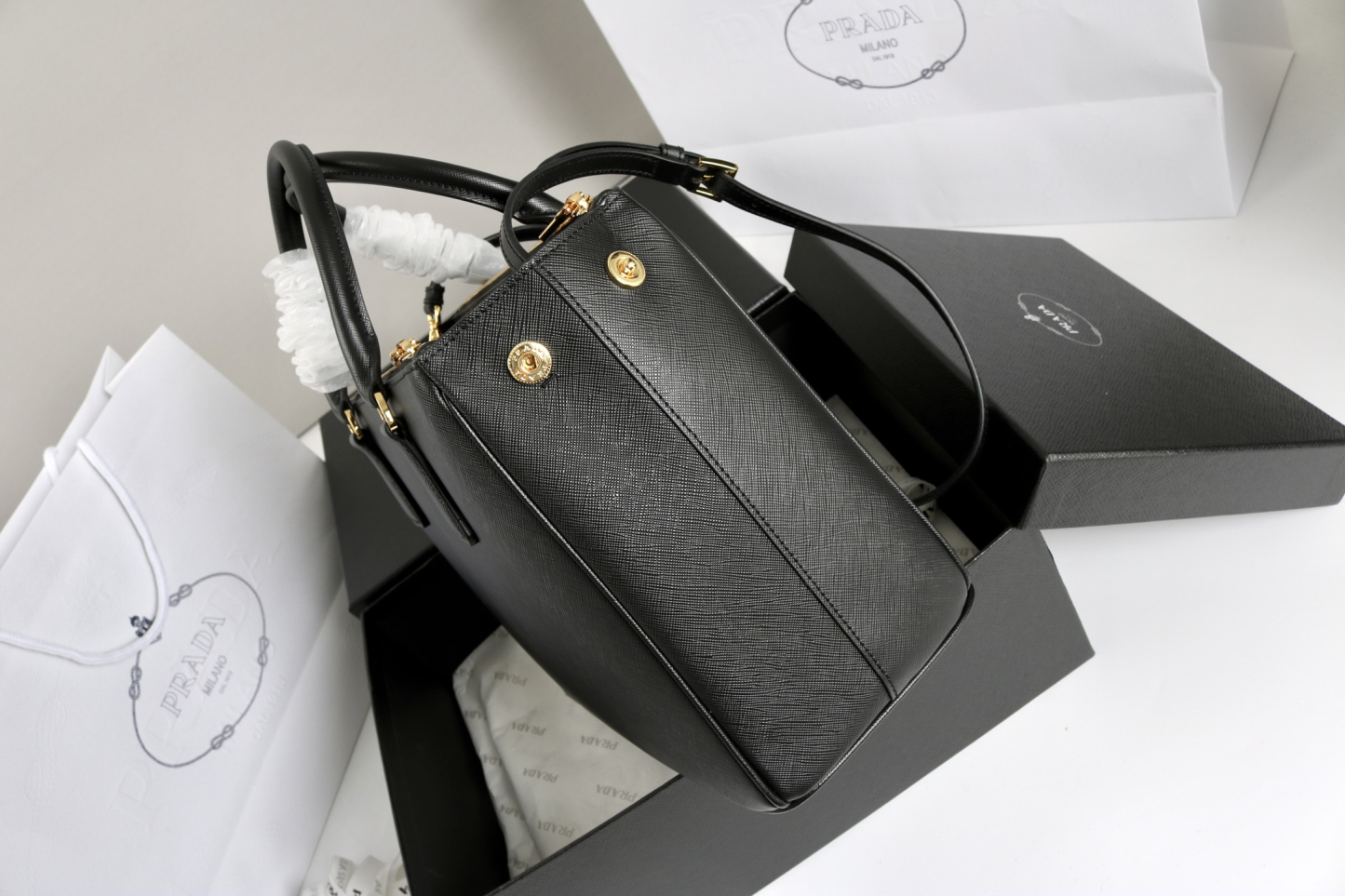 プラダ「Prada」 Galleria ミディアム レディースハンドバッグ