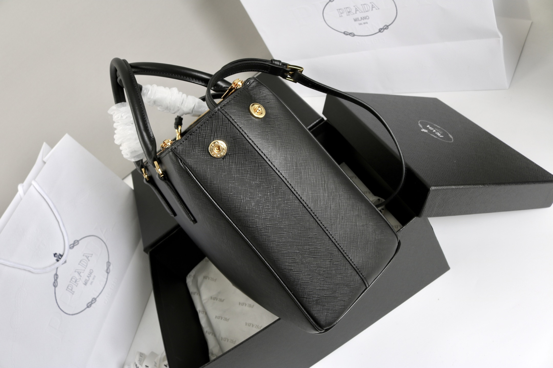 プラダ「Prada」 Galleria ミディアム レディースハンドバッグ