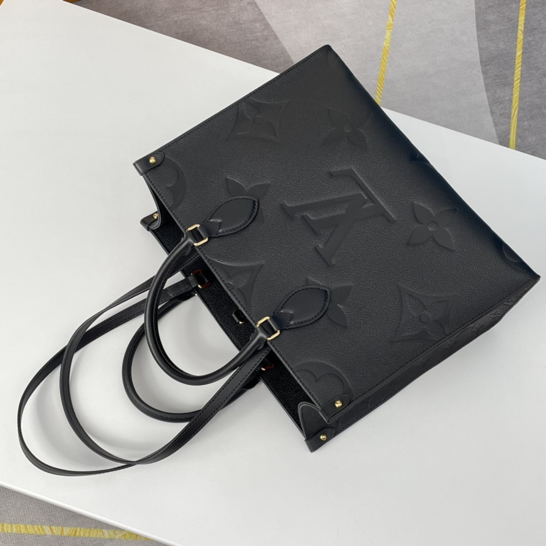 ルイ・ヴィトン「Louis Vuitton」ONTHEGO MM モノグラム エンプレイント トートバッグ