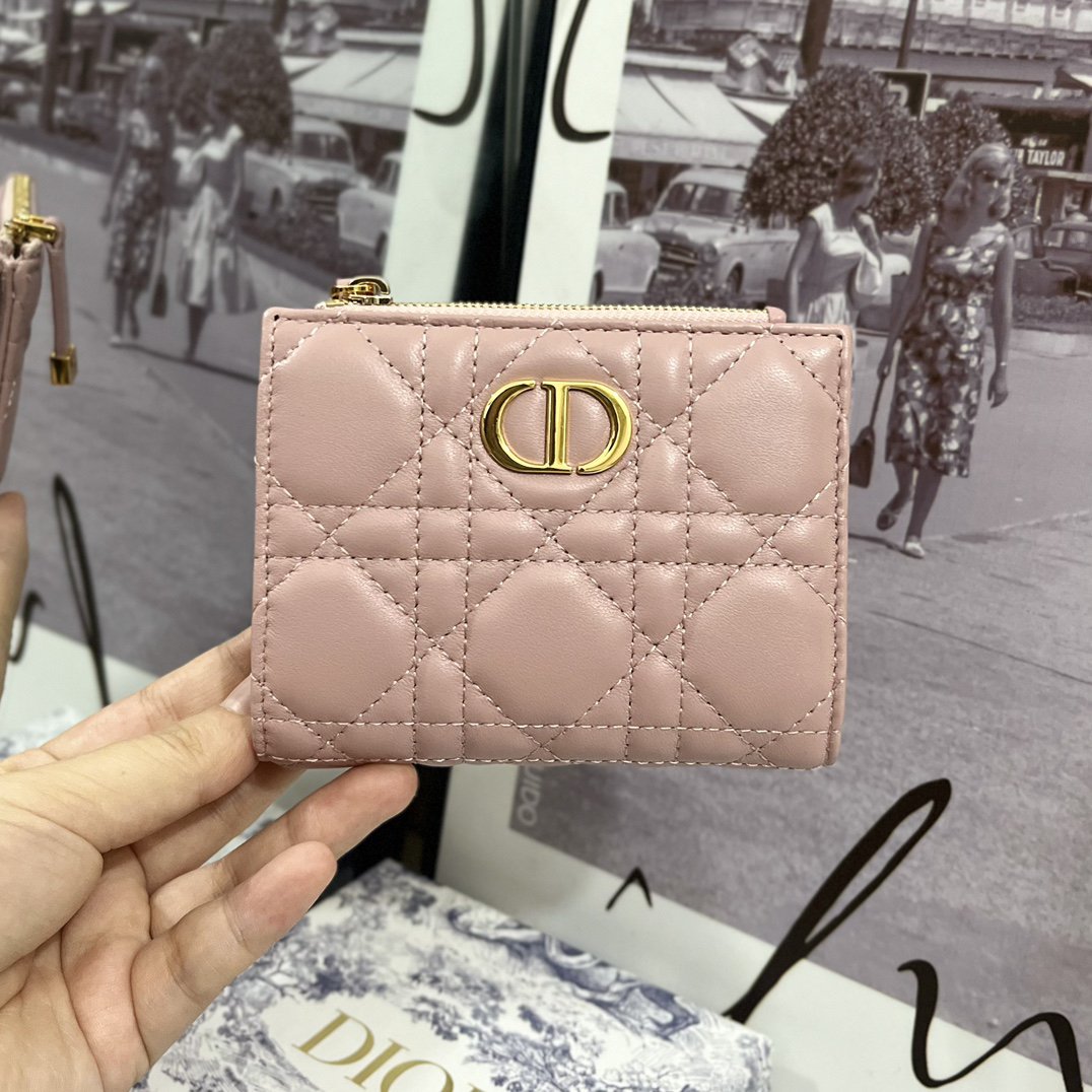 ディオール「Dior」30モンターニュ ダリア ウォレット ラムスキン