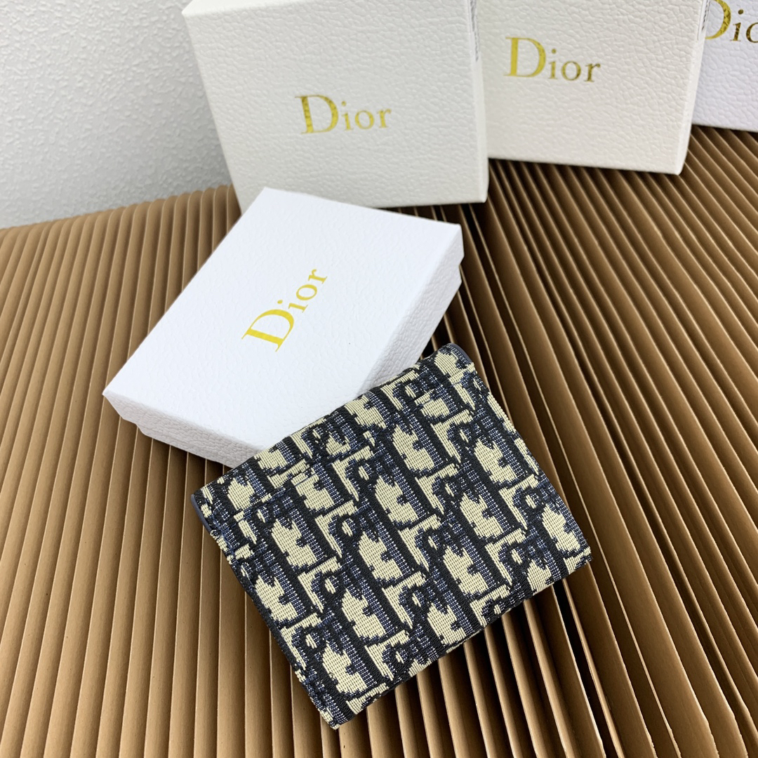 ディオール「Dior」サドル ロータス ウォレット オブリーク プリント