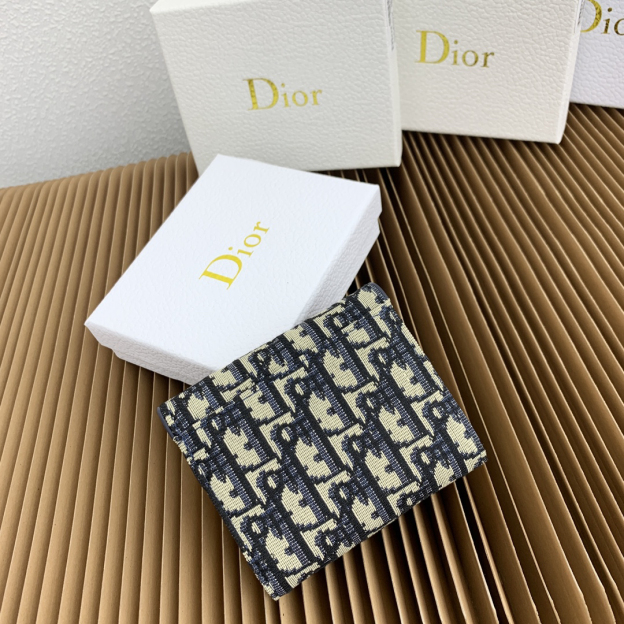 ディオール「Dior」サドル ロータス ウォレット オブリーク プリント