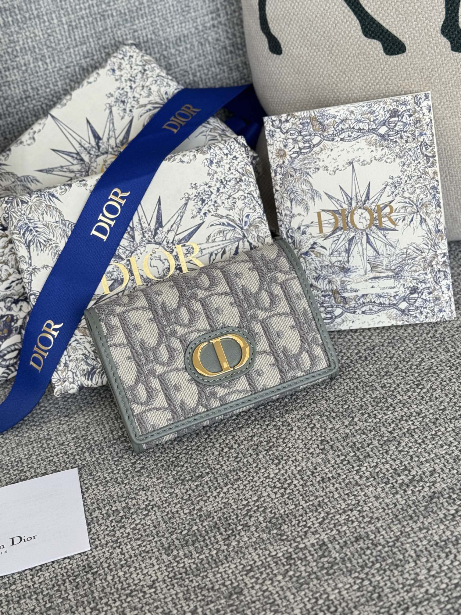 ディオール「Dior」カロ カードケース ソフトカーフレザー カナージュステッチ