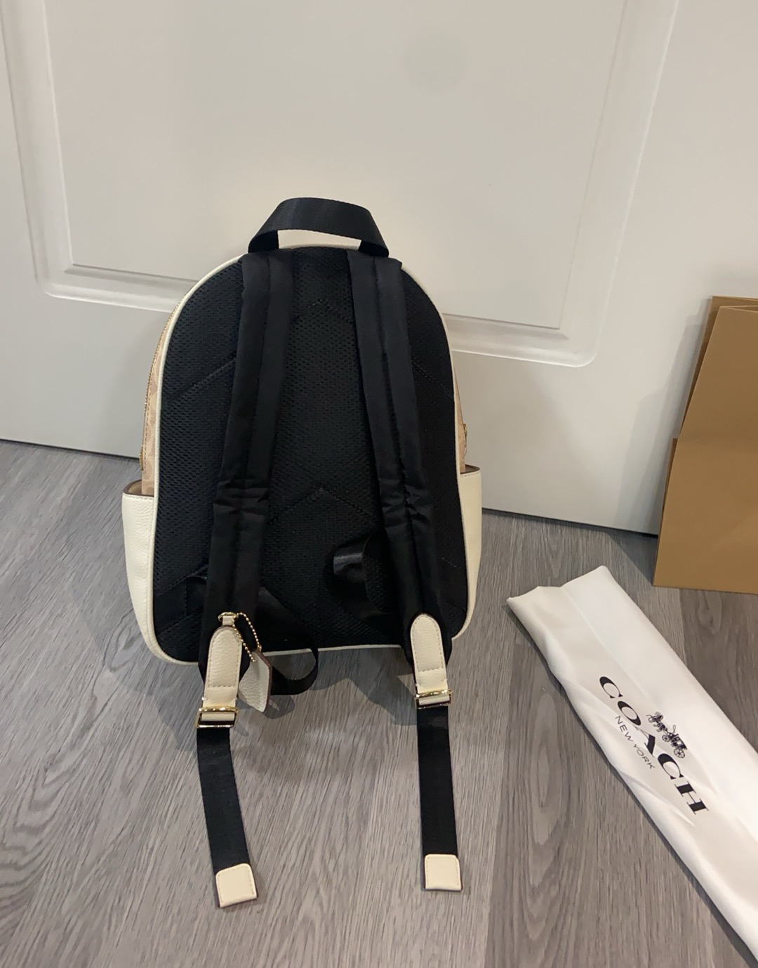 コーチ「Coach」COURT デニム&レザー バックパック