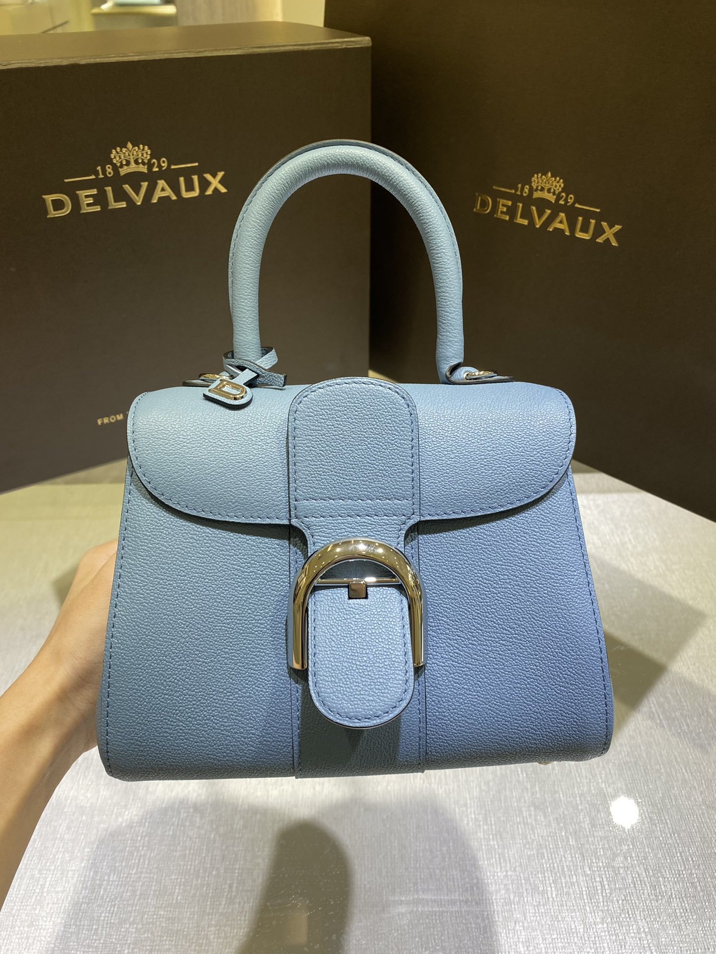 デルヴォー「Delvaux」Brillant Mini Pacific ショルダーバッグ