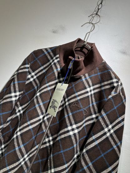 バーバリー「Burberry」 25FW レザー トラック ジャケット