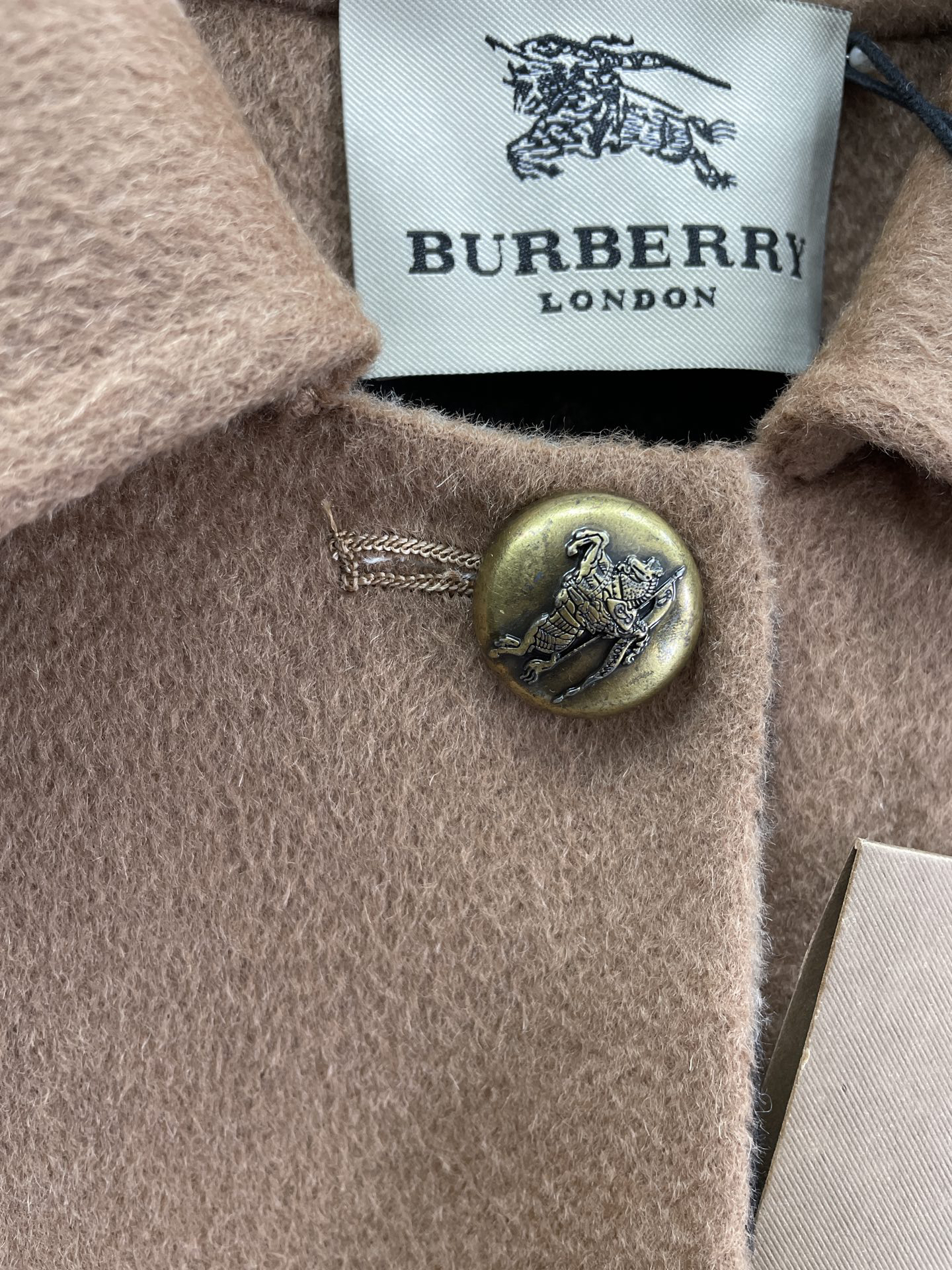 バーバリー「Burberry」 Long Wool Blend Trench Coat