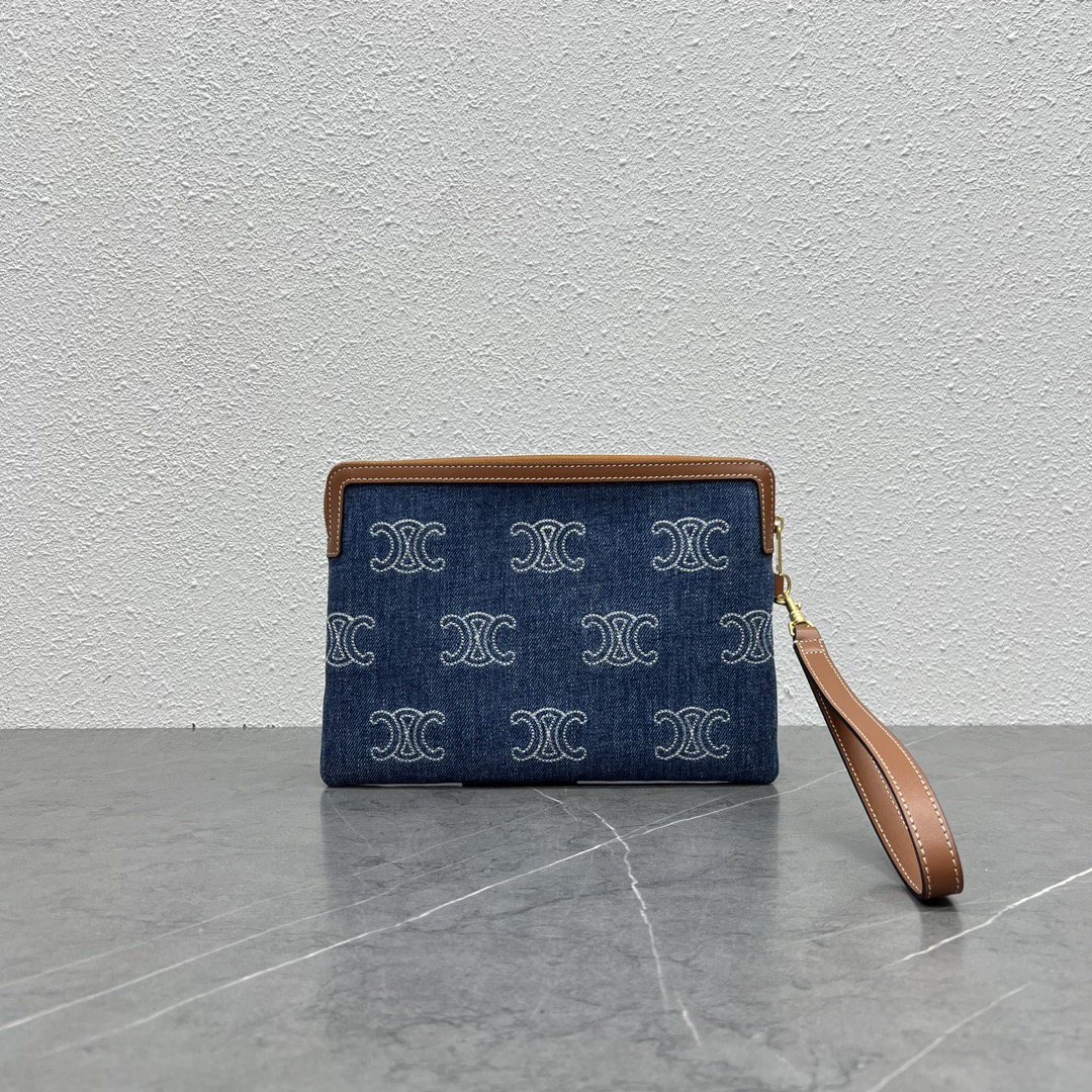 セリーヌ「Celine」CLASSIC FLAP レザー クラッチバッグ