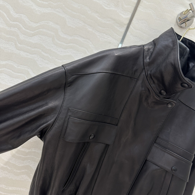 サンローラン「Saint Laurent」 Laurent ラムレザー モトジャケット