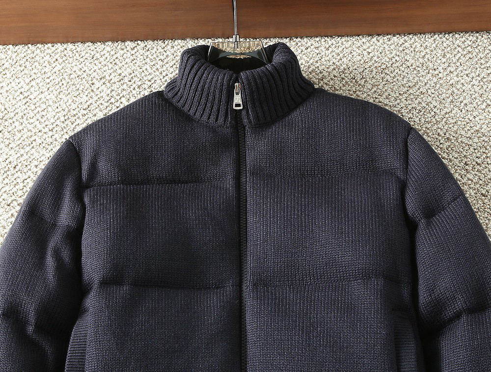 モンクレール「Moncler」2025年秋冬新作 ウールニットパネル ダウンジャケット