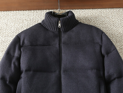 モンクレール「Moncler」2025年秋冬新作 ウールニットパネル ダウンジャケット