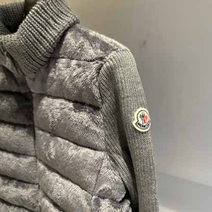 モンクレール「Moncler」パネルジップアップ ダウンジャケット