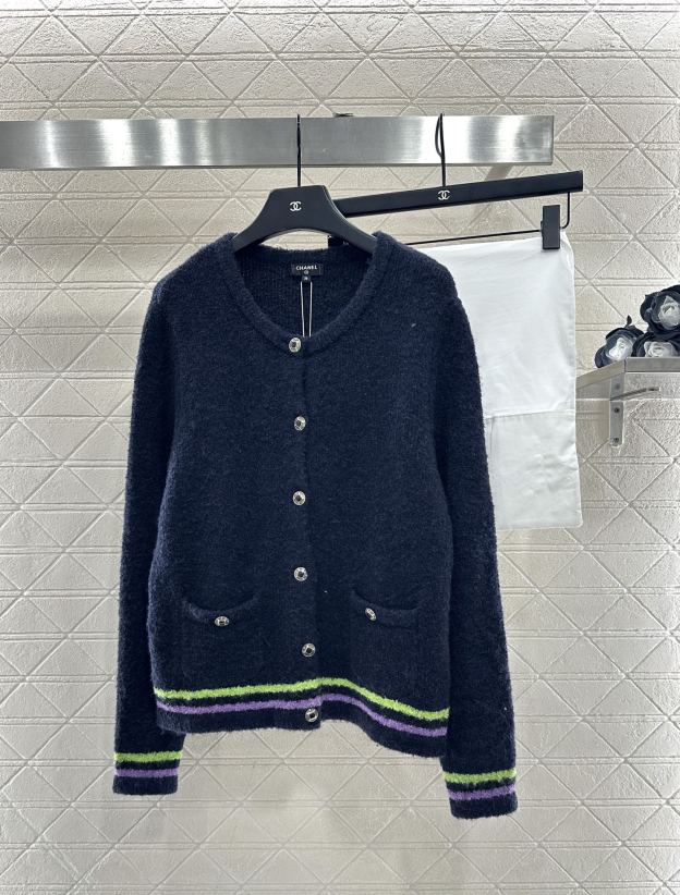 シャネル「Chanel」Coco Neige ボタニカル ニット カーディガン