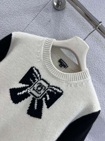 シャネル「Chanel」ダブルC リボン ニット セーター