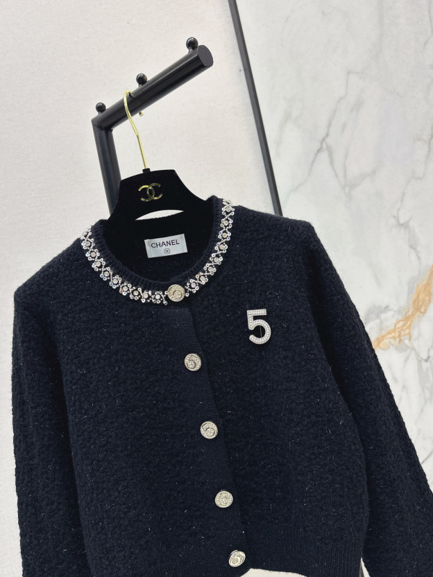 シャネル「Chanel」スパングラス ニット カーディガン