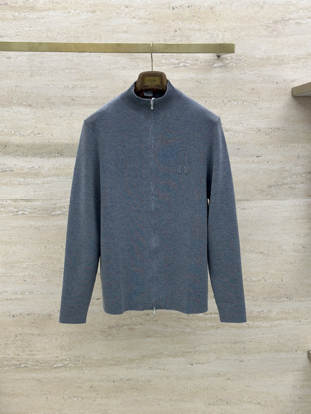 ディオール「Dior」ジップアップ ニット カーディガン