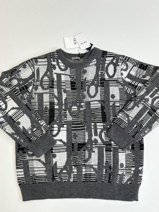 ディオール「Dior」 オブリーク ウール ジャカード ニットセーター