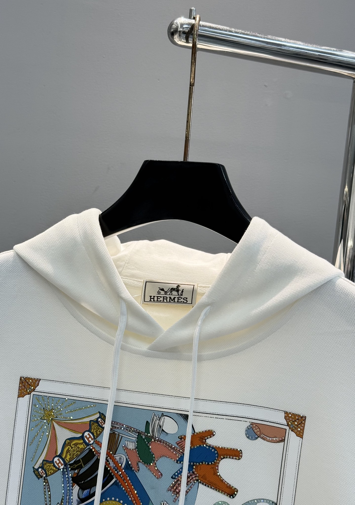 エルメス「Hermès」グラフィティ プリント フーディー