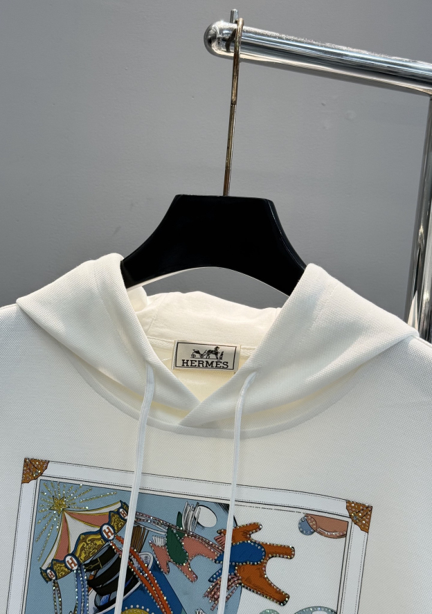 エルメス「Hermès」グラフィティ プリント フーディー