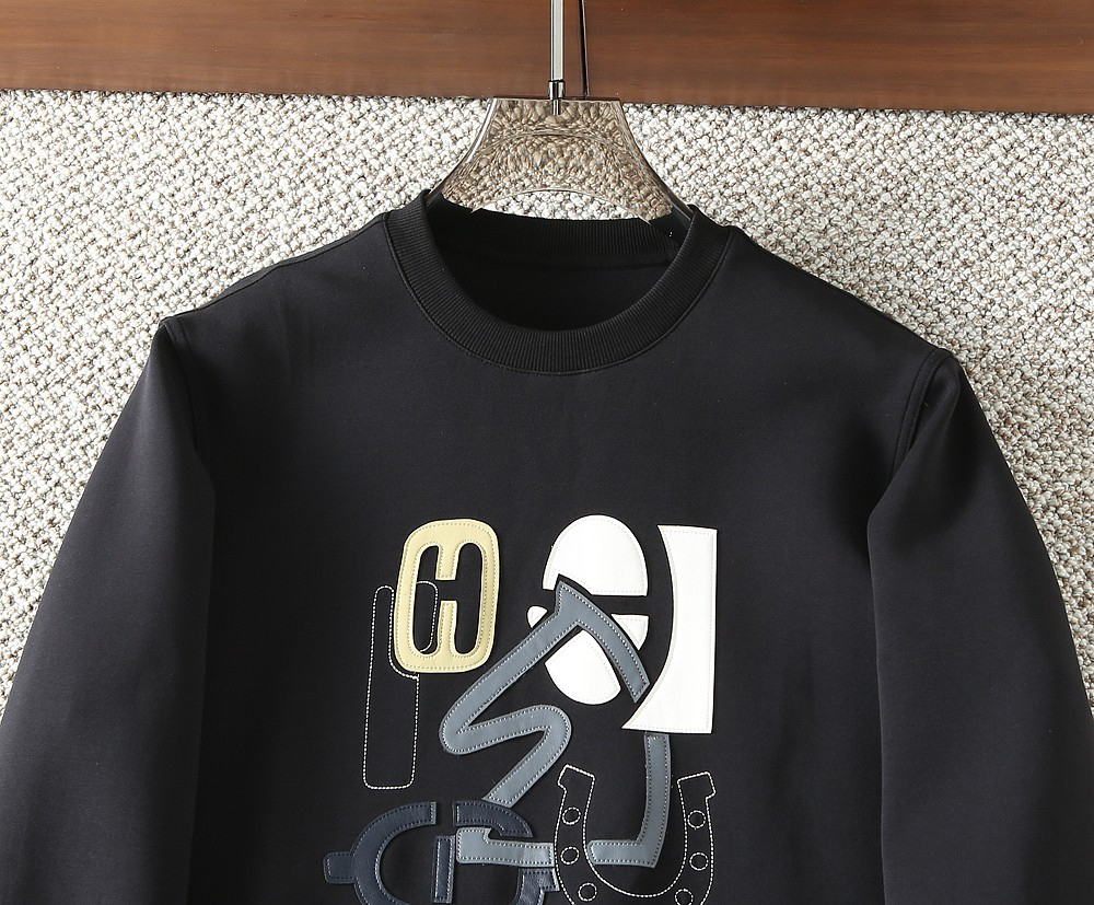 エルメス「Hermès」2025 アーリーオータム H Puzzle モダール クルーネック スウェットシャツ