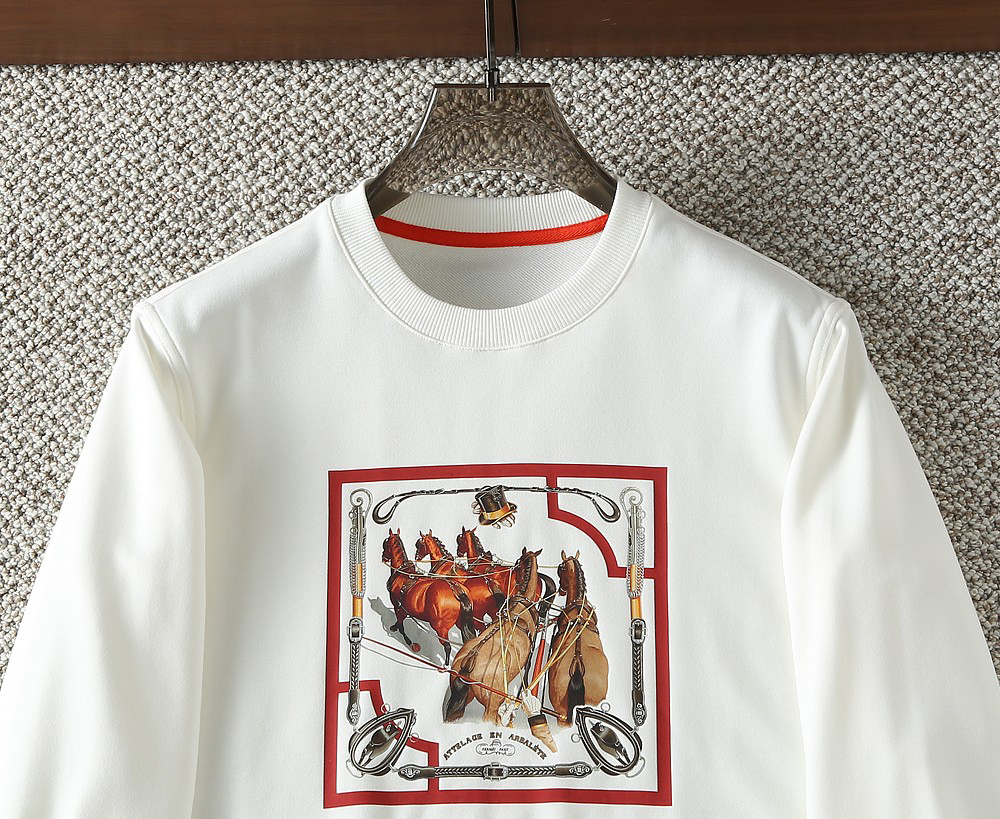 エルメス「Hermès」エクイドリアン グラフィック スウェットシャツ