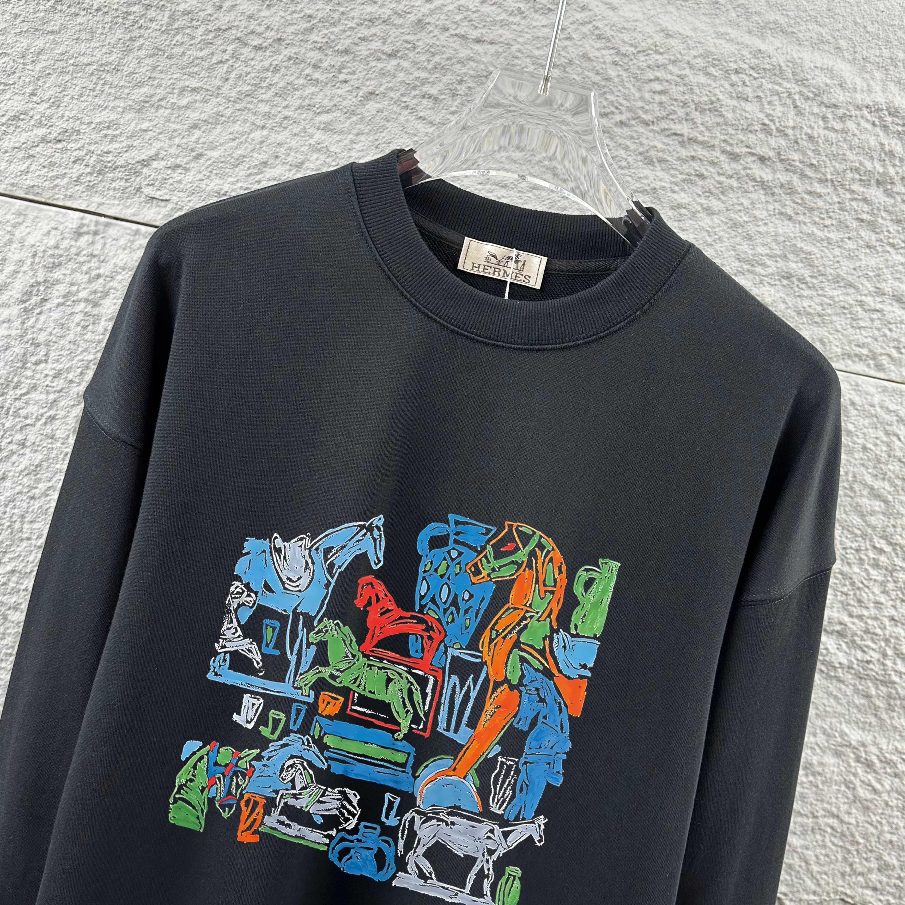 エルメス「Hermès」クラシック クルーネック スウェットシャツ