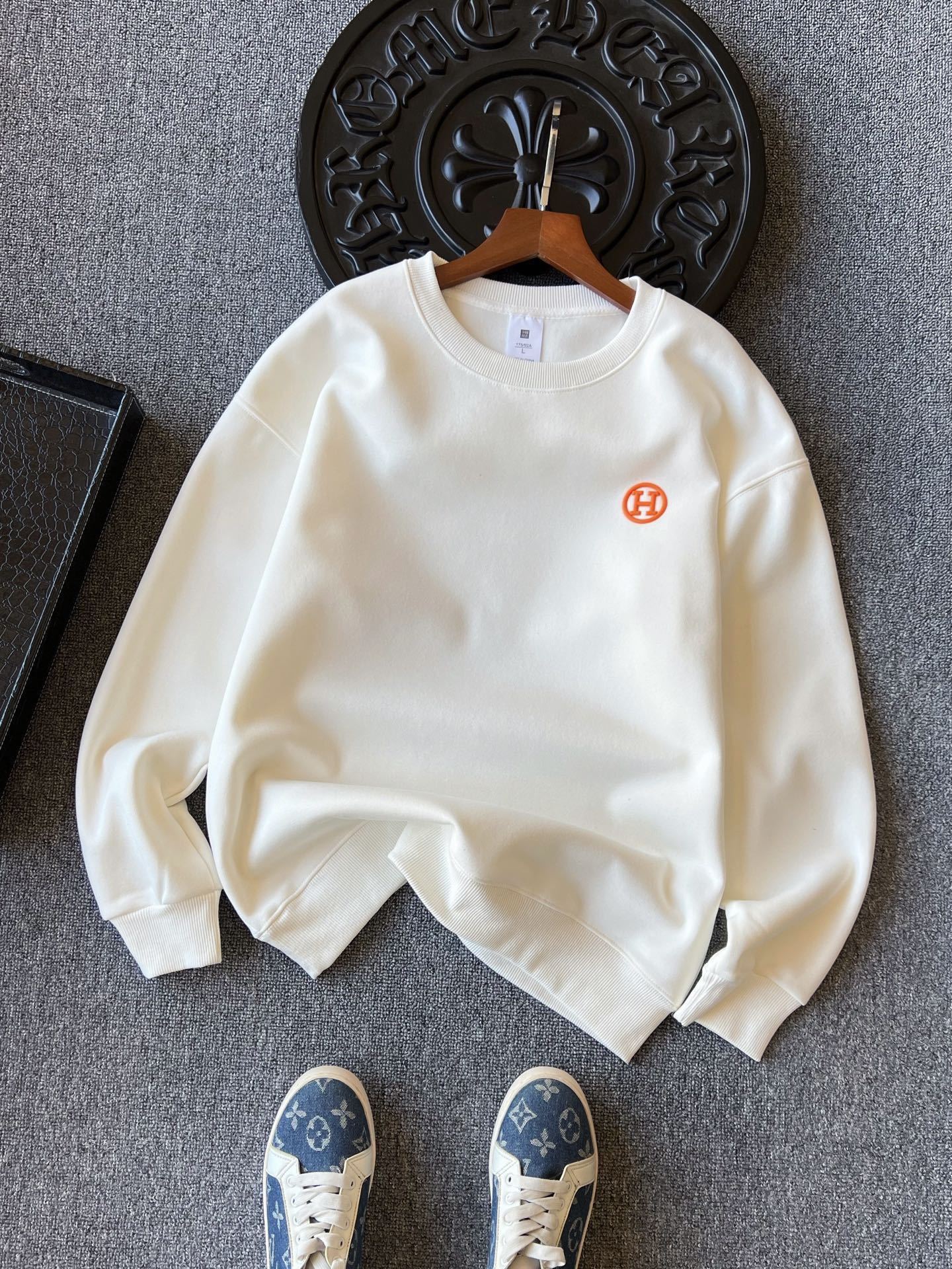 エルメス「Hermès」 オーリー フリース 裏起毛 スウェットシャツ