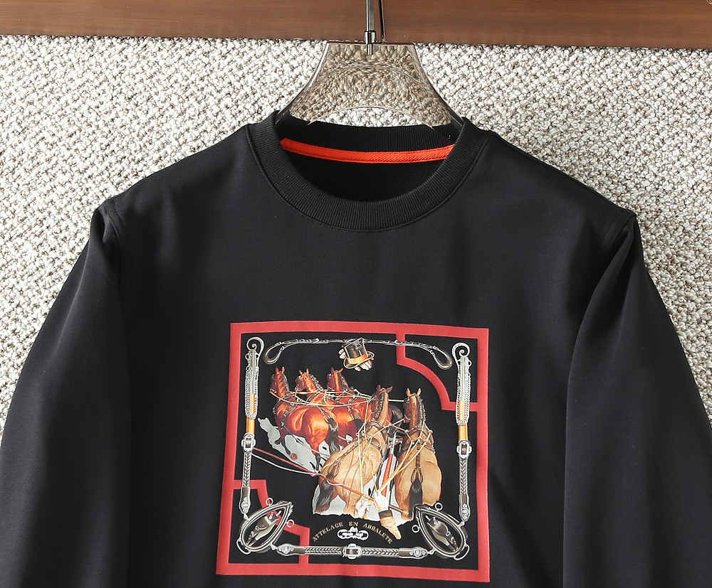 エルメス「Hermès」エクイドリアン グラフィック スウェットシャツ