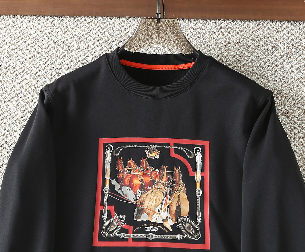 エルメス「Hermès」エクイドリアン グラフィック スウェットシャツ