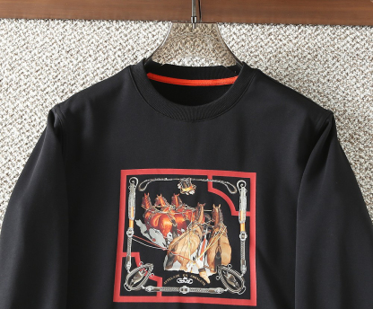 エルメス「Hermès」エクイドリアン グラフィック スウェットシャツ