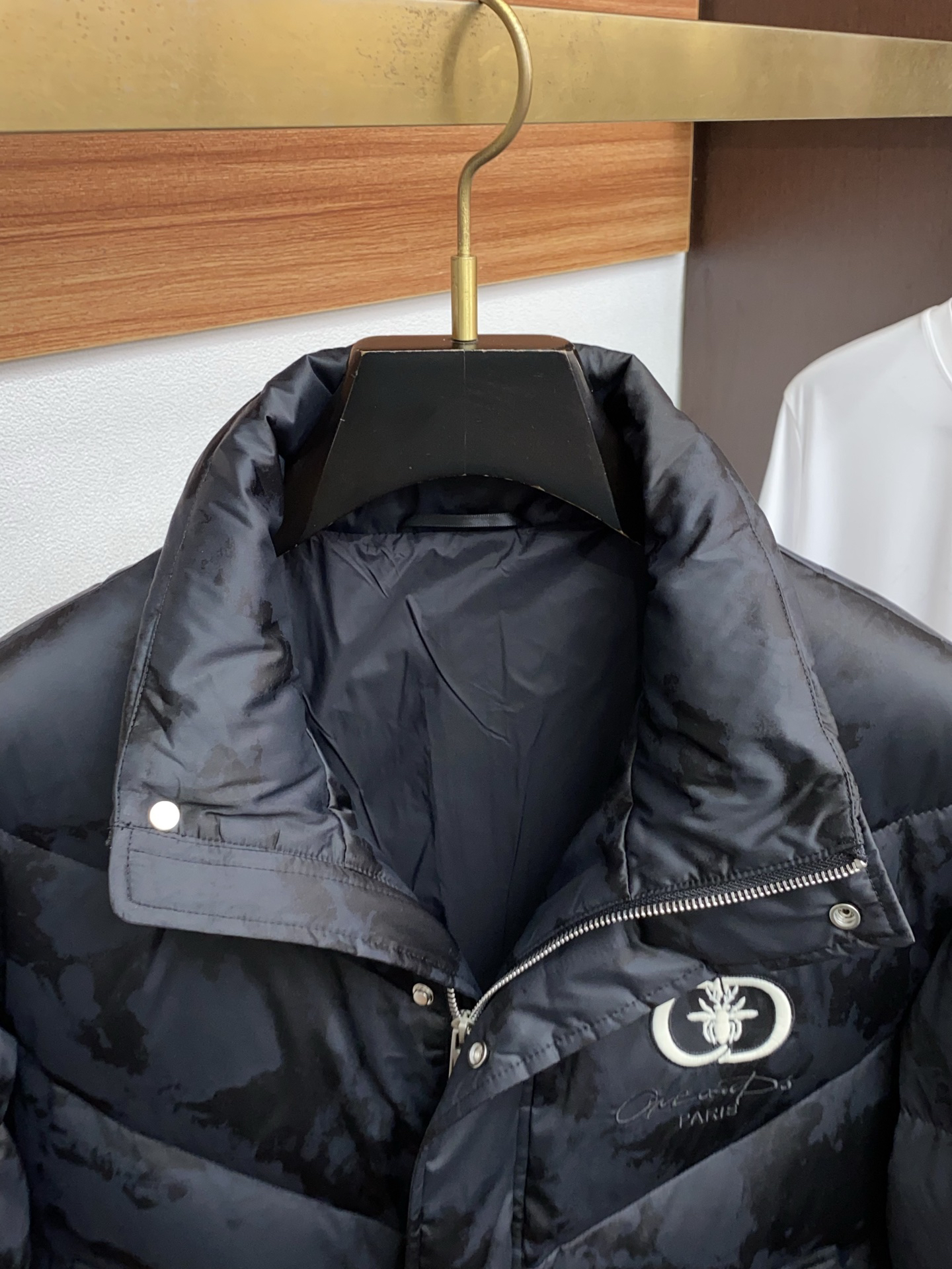 ディオール「Dior」スタンドカラー ジャカード キルト ダウン ジャケット