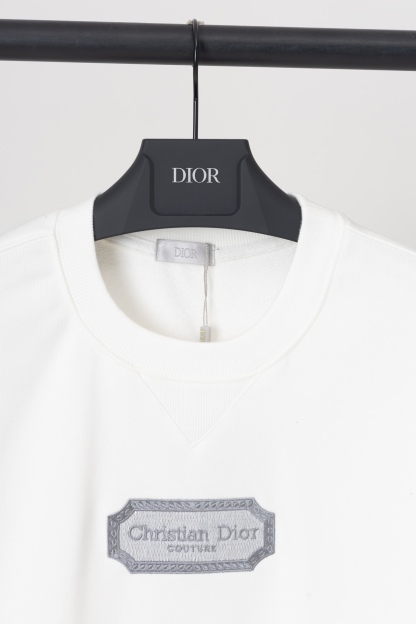 ディオール「Dior」シグネチャー シルバー エンブレム スウェットシャツ
