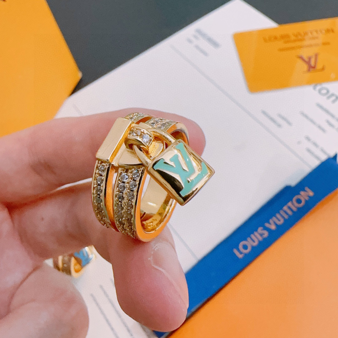 ルイ・ヴィトン「Louis Vuitton」ユニセックス ヴィンテージ モチーフ リング