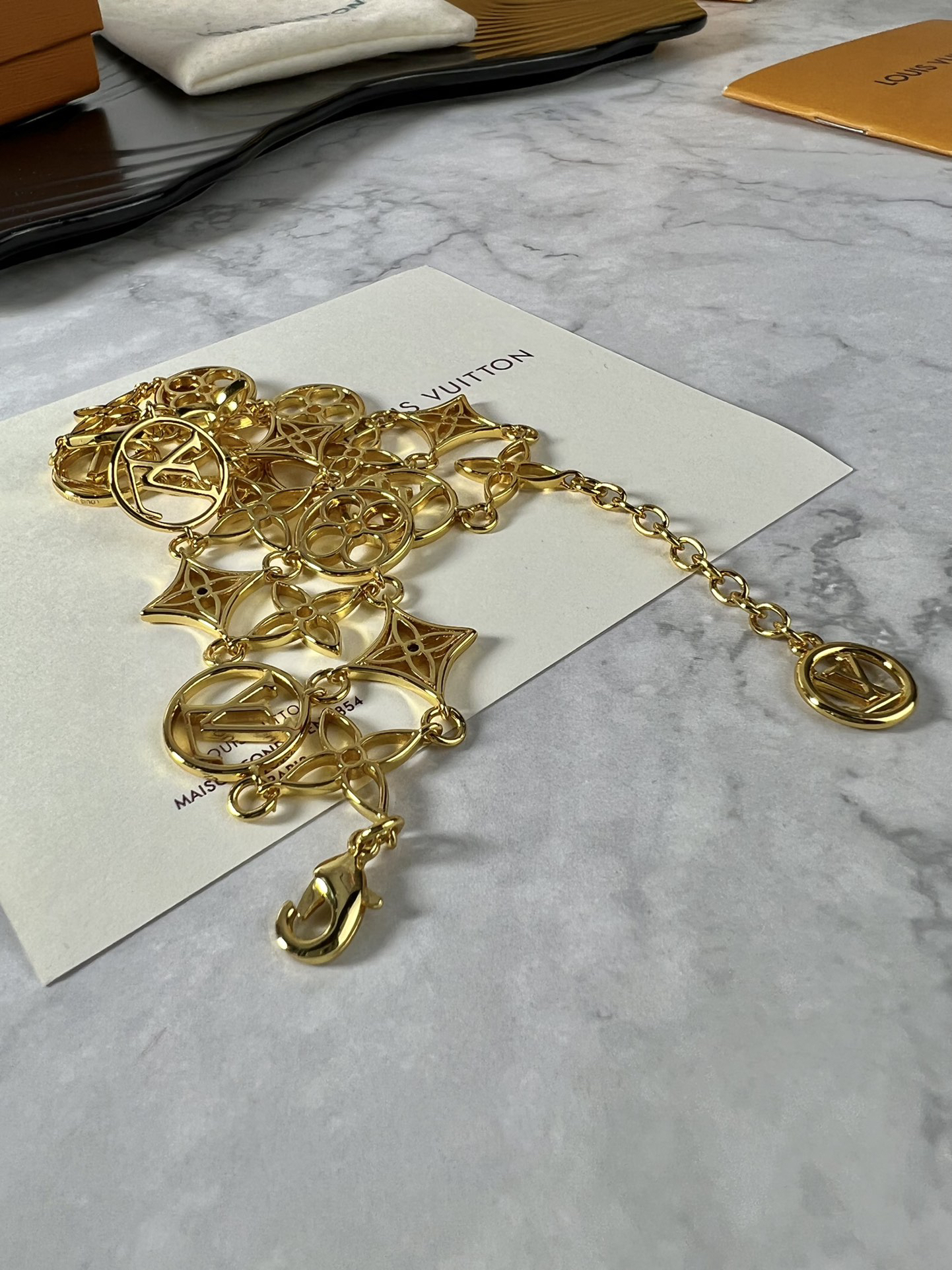 ルイ・ヴィトン「Louis Vuitton」Empreinte デュアルチェーンブレスレット