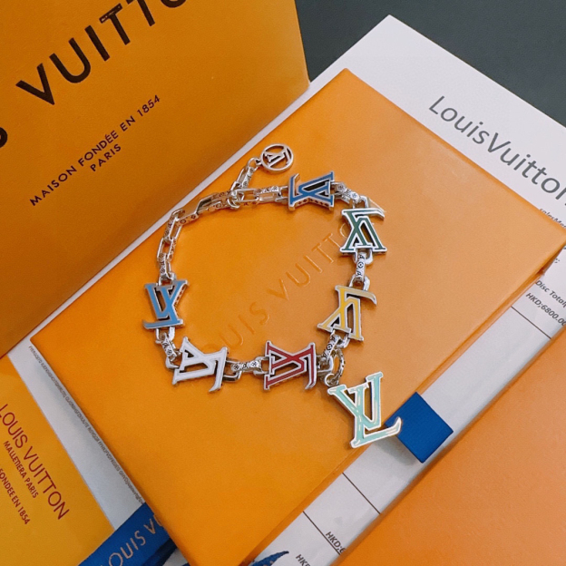 ルイ・ヴィトン「Louis Vuitton」ヴィンテージシルバースタイル ブレスレット