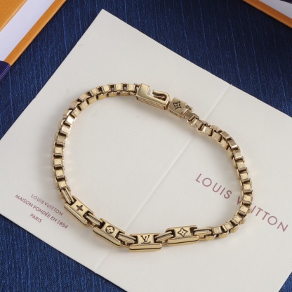 ルイ・ヴィトン「Louis Vuitton」Volt Curb Chain Small Bracelet