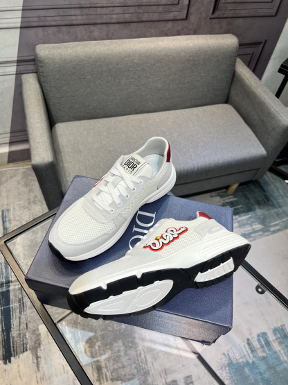 ディオール「Dior」メンズ ヒット メッシュ＆レザー スニーカー