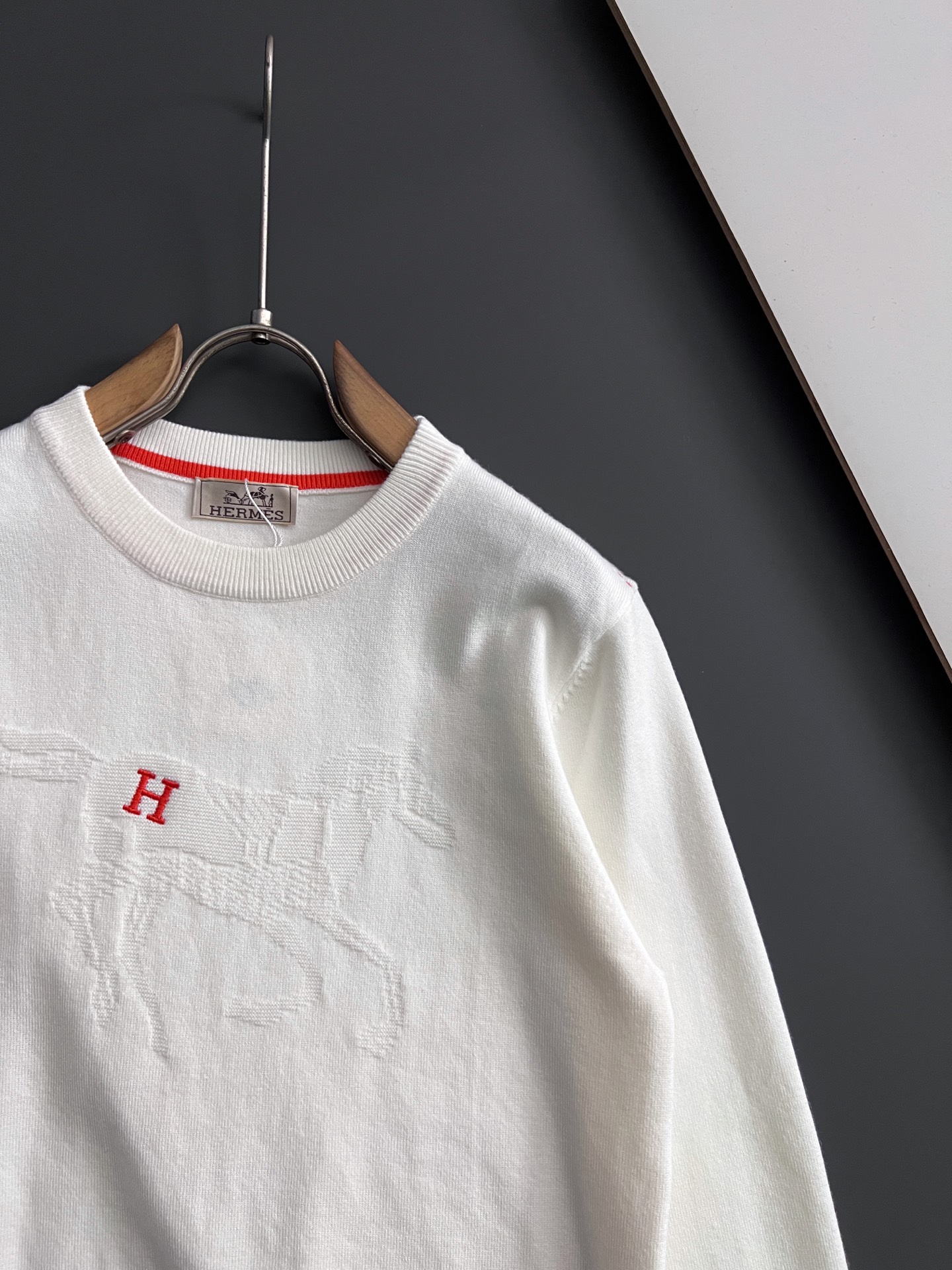 エルメス「Hermès」Hリフト プルオーバー ニット