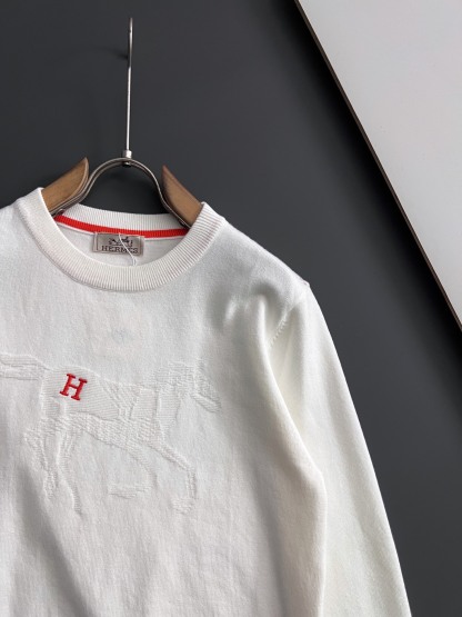 エルメス「Hermès」Hリフト プルオーバー ニット