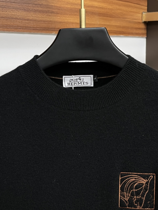 エルメス「Hermès」秋冬メンズクルーネックセーター ストライプ柄